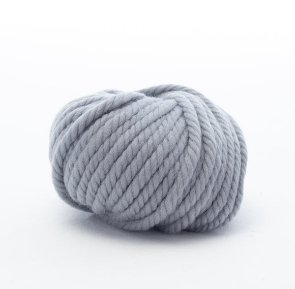 Super Chunky Wool Yarn - Cloud Gray