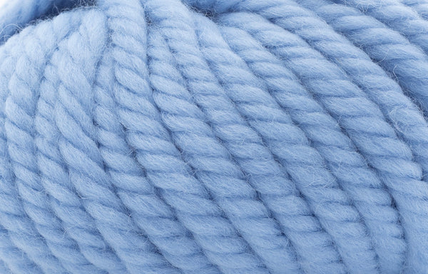 Super Chunky Wool Yarn - Morning Blue