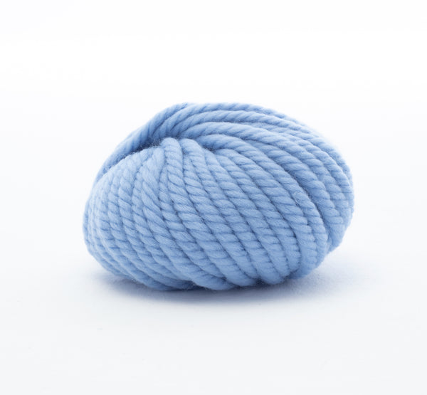 Super Chunky Wool Yarn - Morning Blue