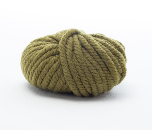Super Chunky Wool Yarn - Olive