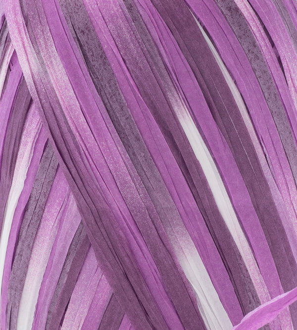 Ombre Paper Raffia Ribbon - Lilac & Cream ♻️